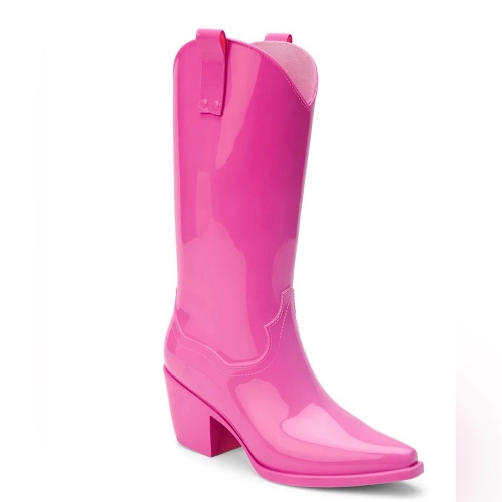 NIB Beach by Matisse Women's Annie Cowboy Rain Boots in Pink Size 7 Barbie